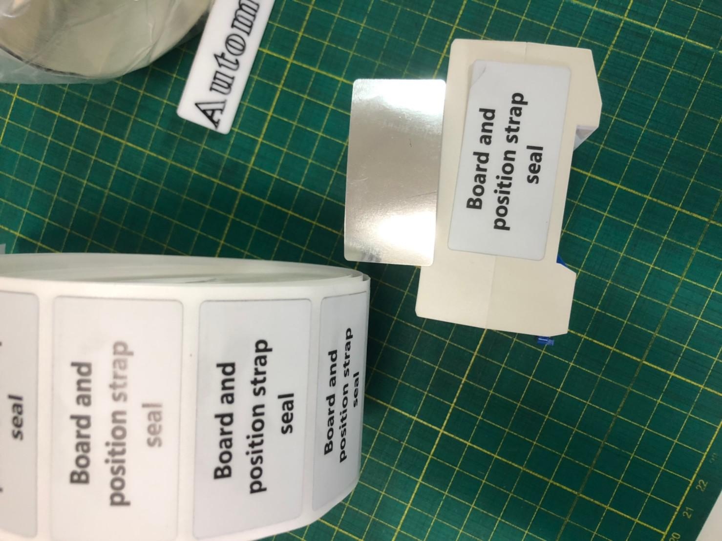 รับพิมพ์สติ๊กเกอร์ BRADY THT-37-422-10 สติ๊กเกอร์ติดสายไฟ (ขั้นต่ำ 100 ดวง)