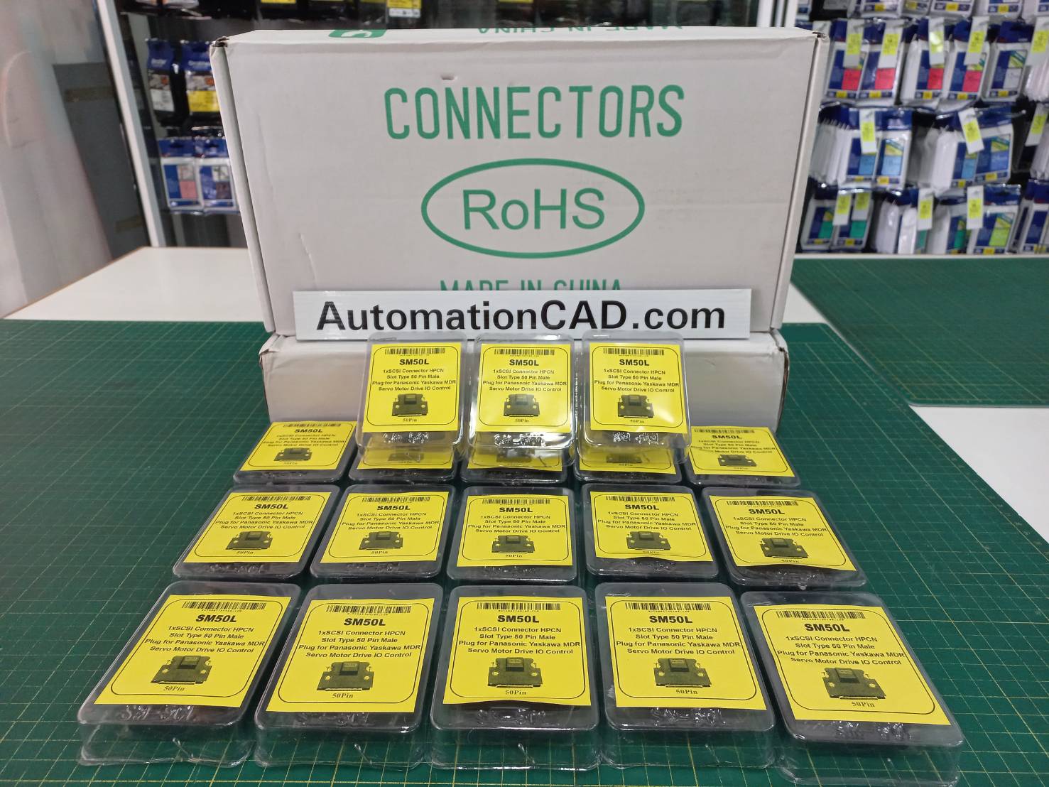 หัว CONNECTOR CN1 50 PIN ของ SERVO YASKAWA, DELTA, MITSUBISHI LEXIUM