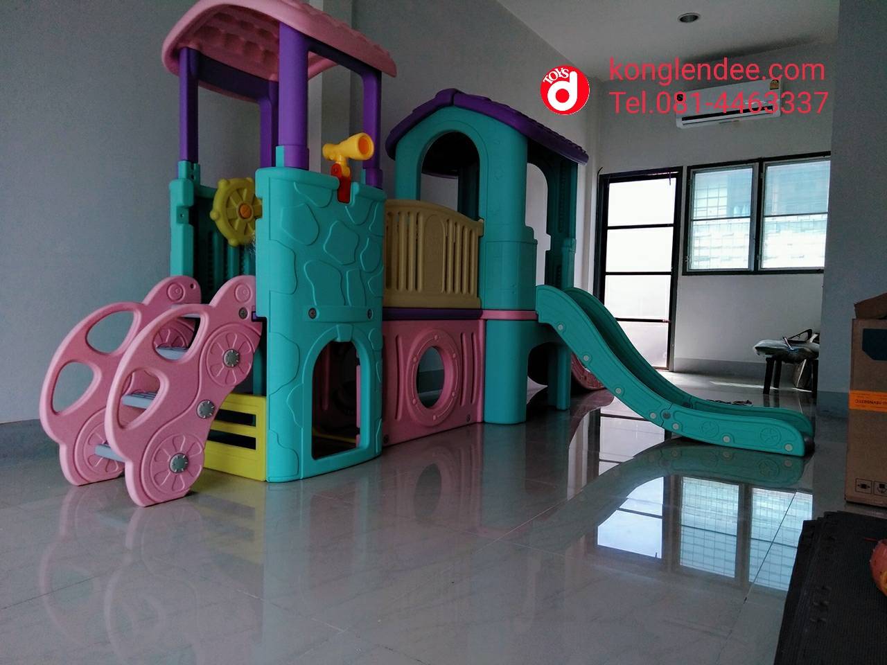 บ้านน้อย 2 ชั้นบันไดรถ สองไลเดอร์