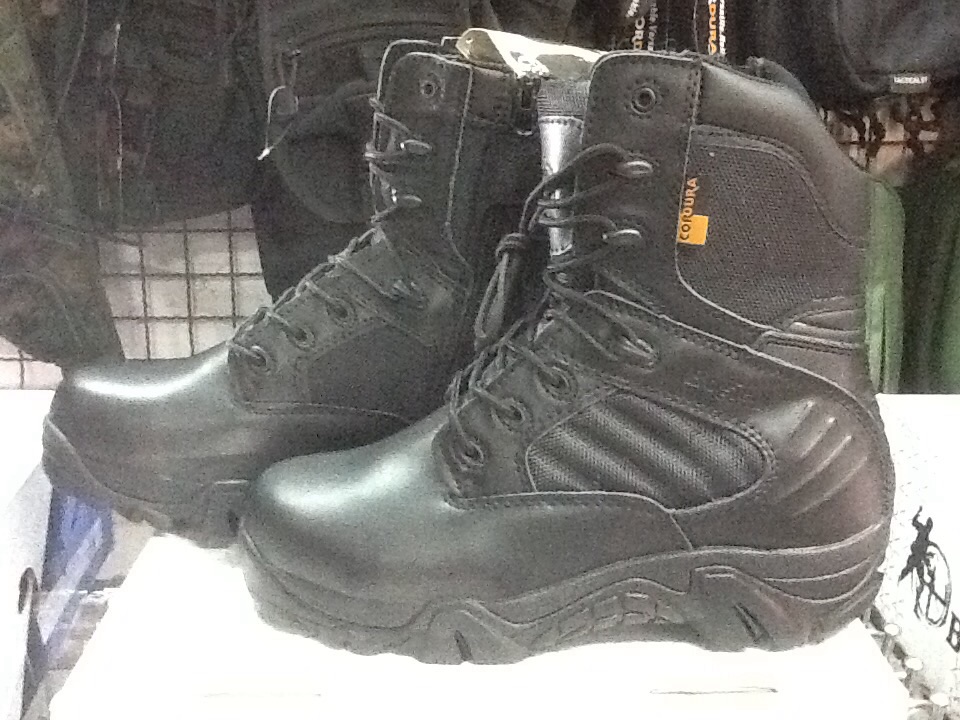 New.รองเท้า ข้อยาว DELTA TACTICAL BOOTS ผ้า CORDORA สีดำ ราคาพิเศษ
