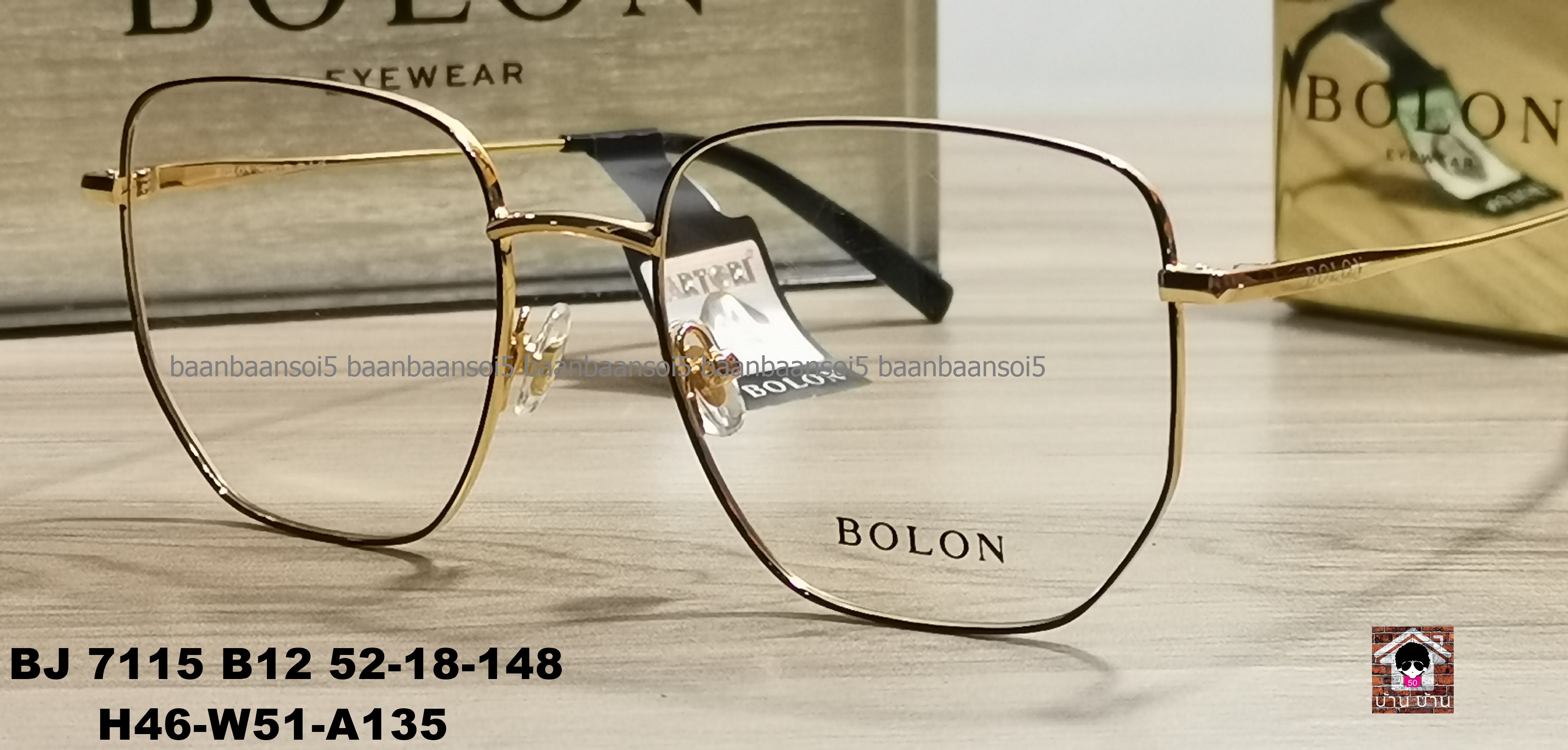 Bolon BJ 7115 B12 โปรโมชั่น กรอบแว่นตาพร้อมเลนส์ HOYA ราคา 3,490 บาท
