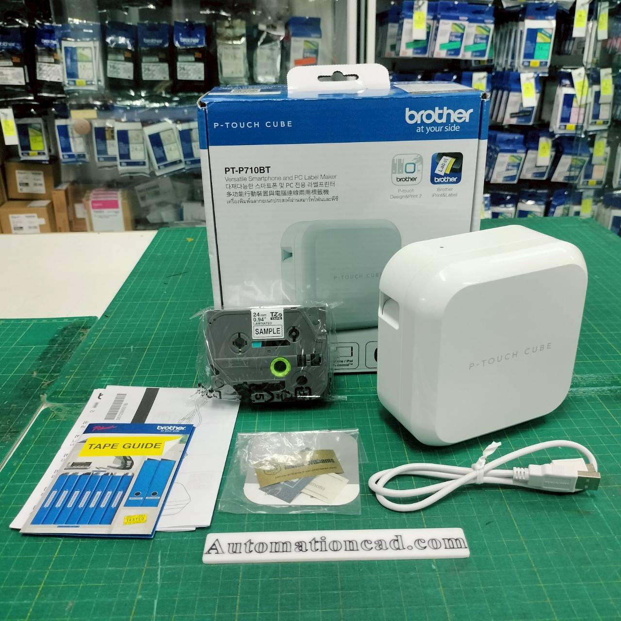 เครื่องพิมพ์ฉลาก PT-P710BT (Cube) BROTHER LABEL PRINTER สำหรับใช้ในสำนักงาน PT-710BT