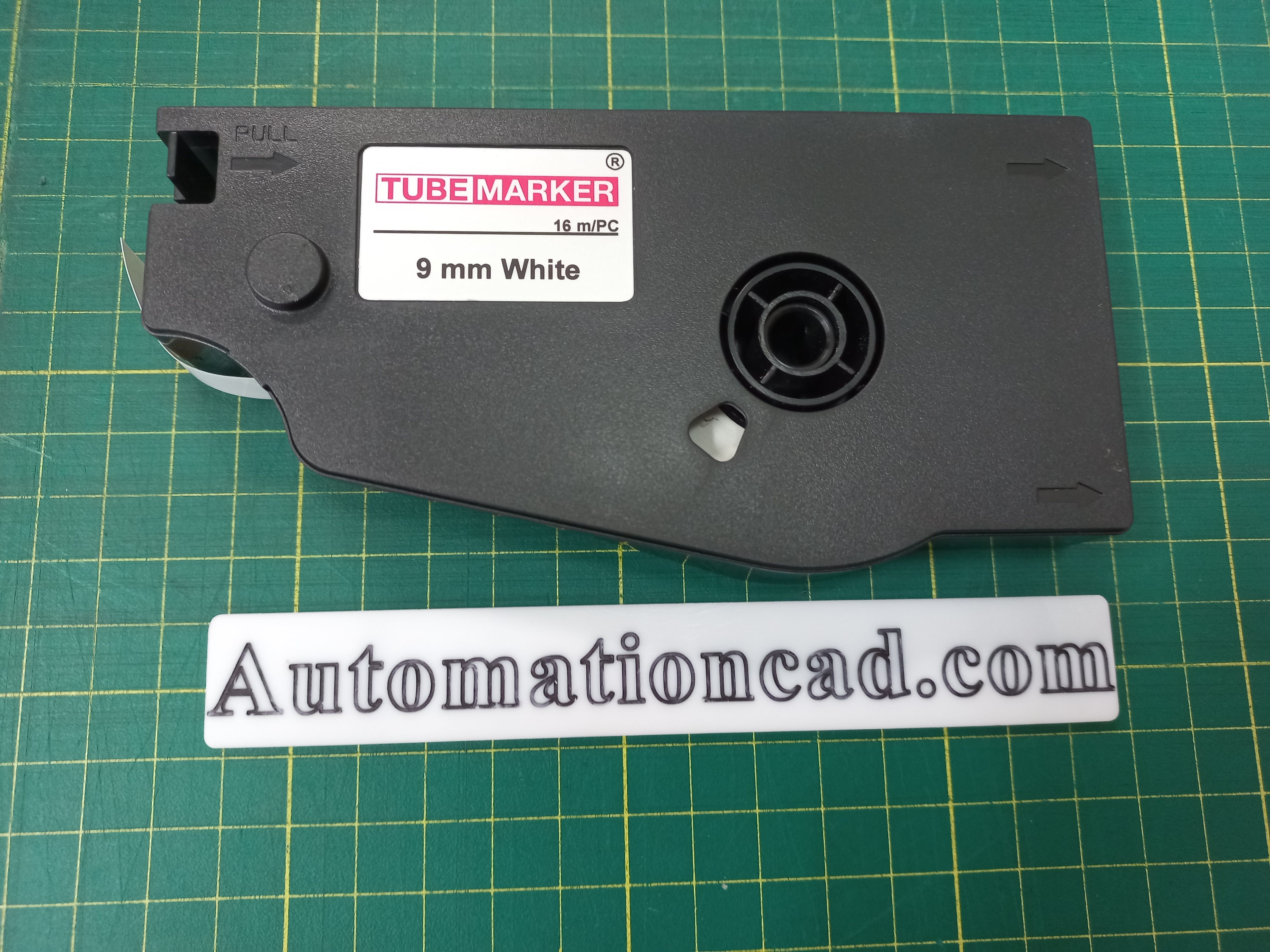 สติ๊กเกอร์ TUBE MARKER 9mmX16m สีขาว ใช้กับเครื่องพิมพ์ฮอตมาร์ค ปลอกมาร์คสายไฟ
