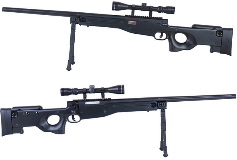 New.E&C L96 Sniper รุ่นอัพเกรด (EC501DS JR Custom) มาพร้อมกล้องซูม 3-9เท่าหน้าเลนส์ใหญ่40mm และขาทรายแบบพับเก็บและยืดหดได้