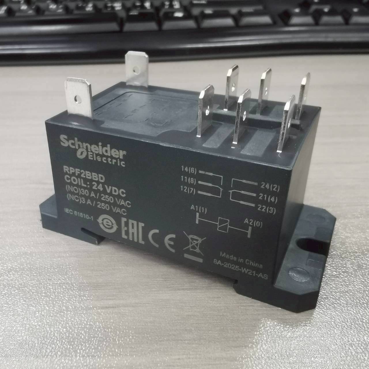 พาวเวอร์รีเลย์ RPF2BBD SCHNEIDER Power Relay Coil24Vdc 2CO 30A รีเลย์ควบคุมปั๊ม ควบคุมอุปกรณ์
