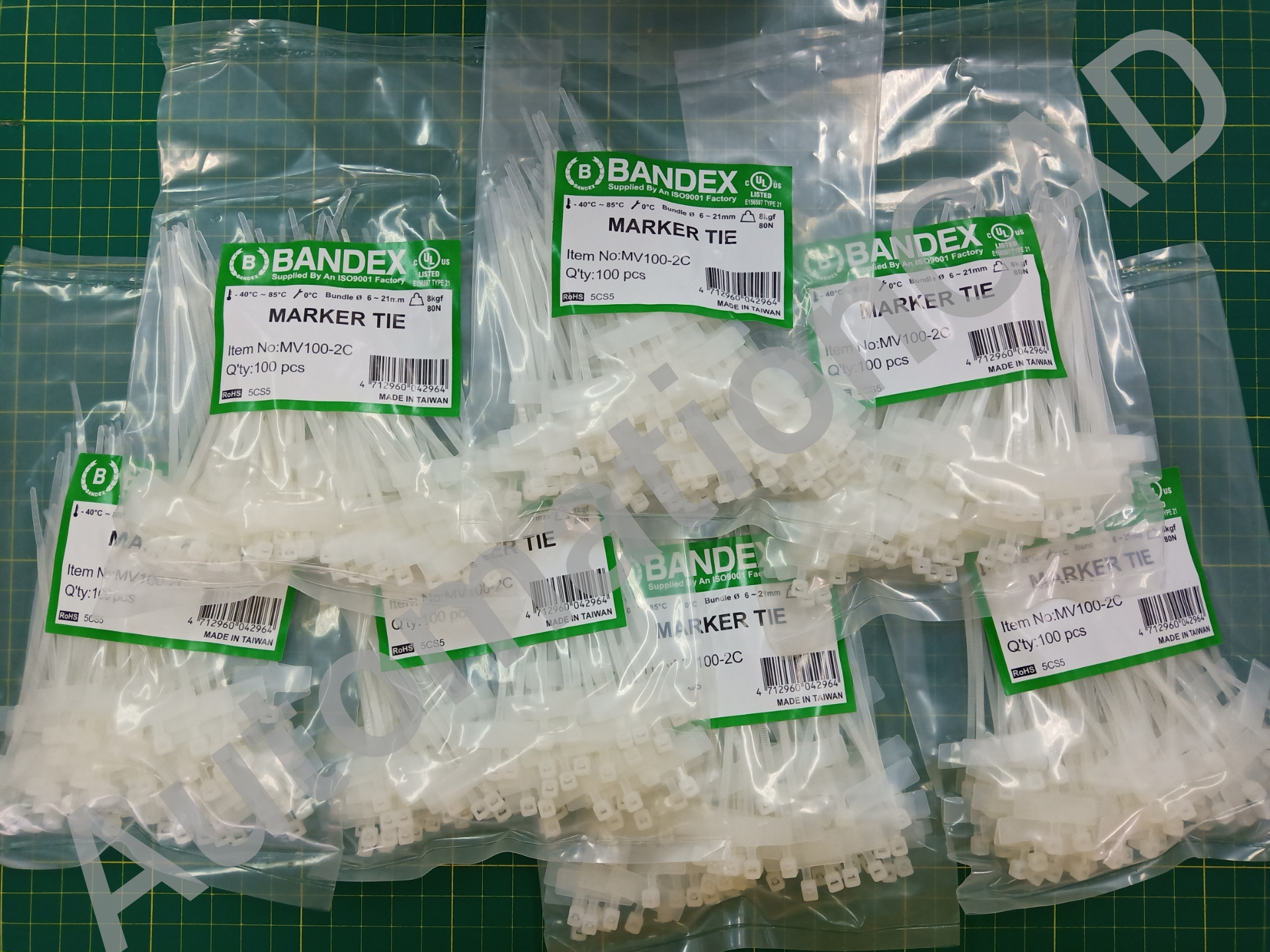 มาร์คเกอร์ไทร์ MARKER TIE BANDEX ที่รัดสายไฟแบบมีป้าย