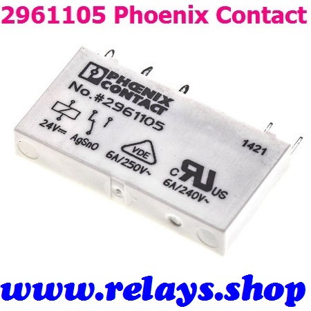 2961105 Phoenix Contact Slim Interface Relay LiNE iD : RELAYS.SHOP REL-MR- 24DC/21 LiNE iD @RELAYS