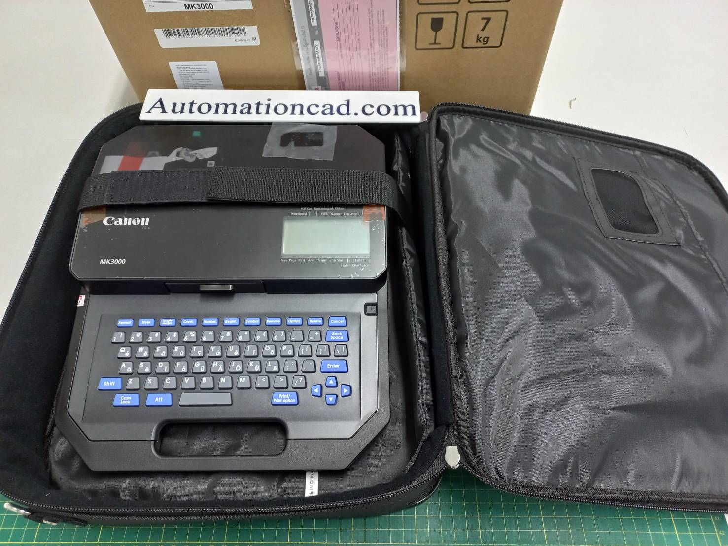 เครื่องพิมพ์ปลอกสายไฟ CANON MK-3000 ต่อคอมพิวเตอร์ได้ Label Printer Wire Marker MK3000