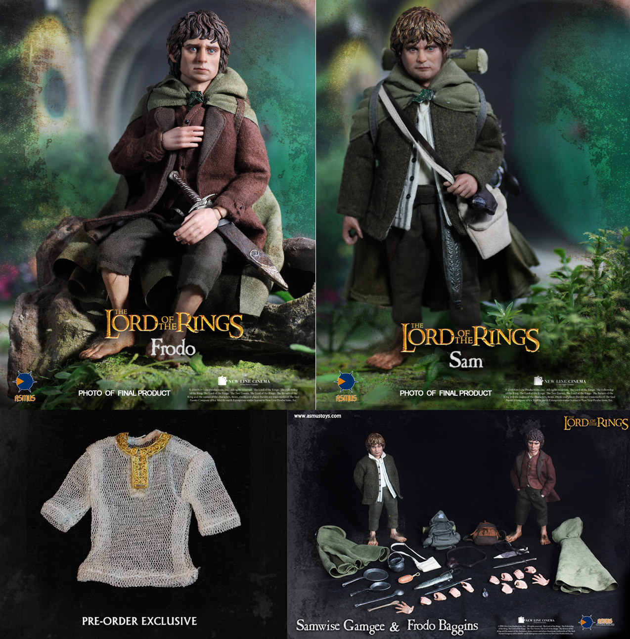 เปิดจอง ASMUS TOYS THE LORD OF THE RINGS - FRODO&SAM (Double Pack)