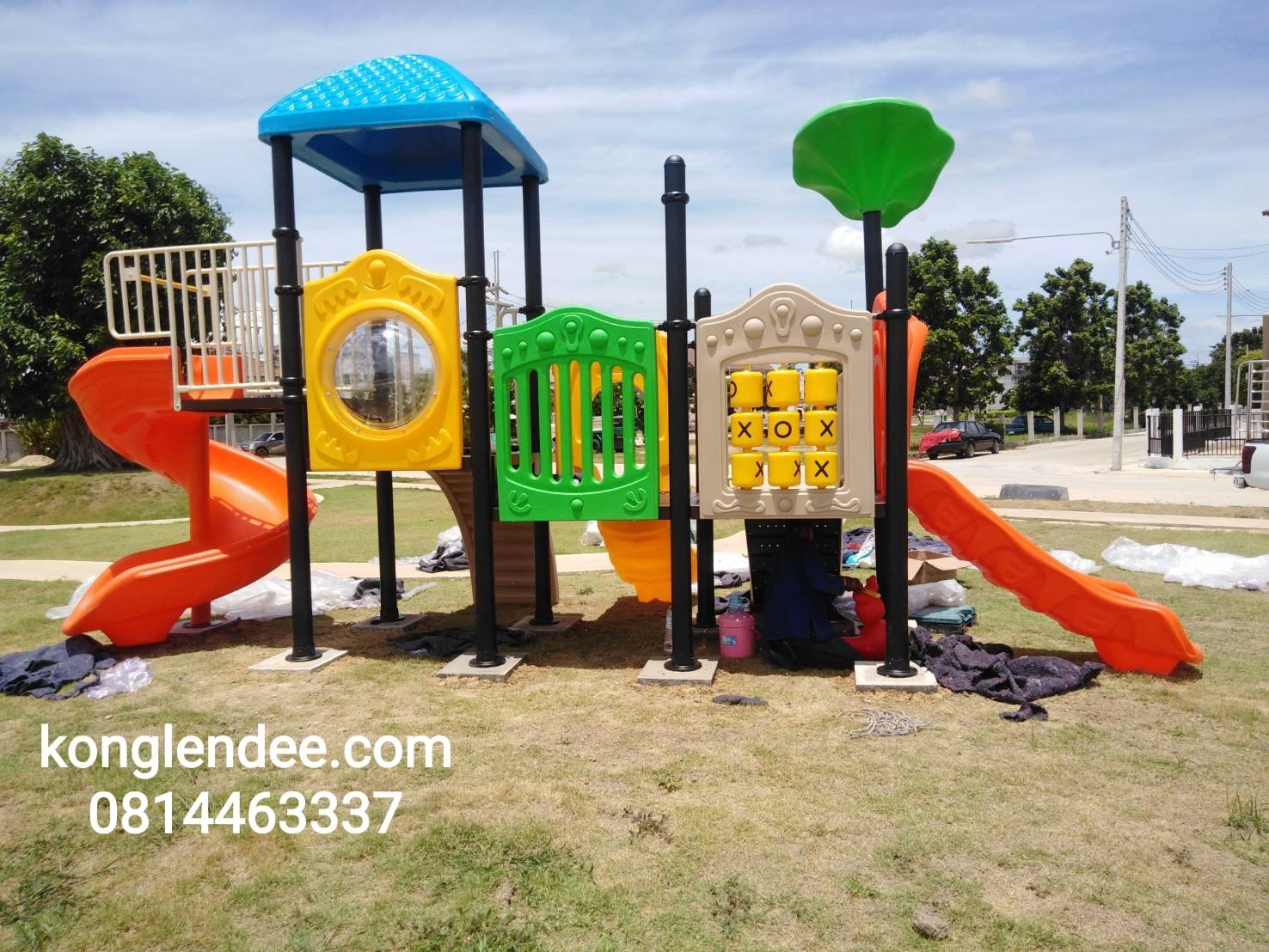 เครื่องเล่นสนาม ชุดบ้านนกกับใบบอน