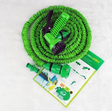 H-062xhose x-hoseสายยางยืดหด พร้อมหัวฉีด7ระดับ ขนาด 50 ฟุต (สีเขียว)