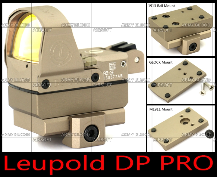 New.Leupold Optics DeltaPoint Pro DP PRO Red Dot Scope ติด M4 M1911 GLOCK (BK-TAN) ราคาพิเศษ