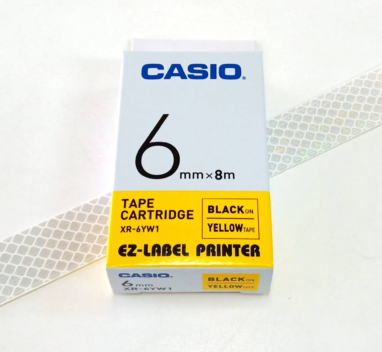 EZ-LABEL CASIO 6mm. สำหรับ เครื่องพิมพ์ฉลาก KL-Series CASIO PRINTER LABEL