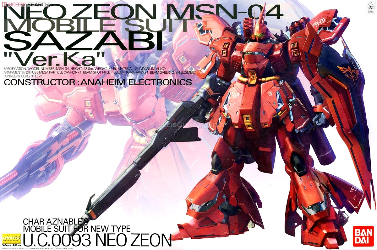[PO]MG 1/100 MSN-04 Sazabi Ver.Ka[BANDAI]
