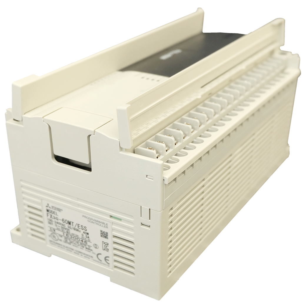 FX3G-60MT/ESS MITSUBISHI PLC, 220VAC Output Transistor PNP 36in 24out