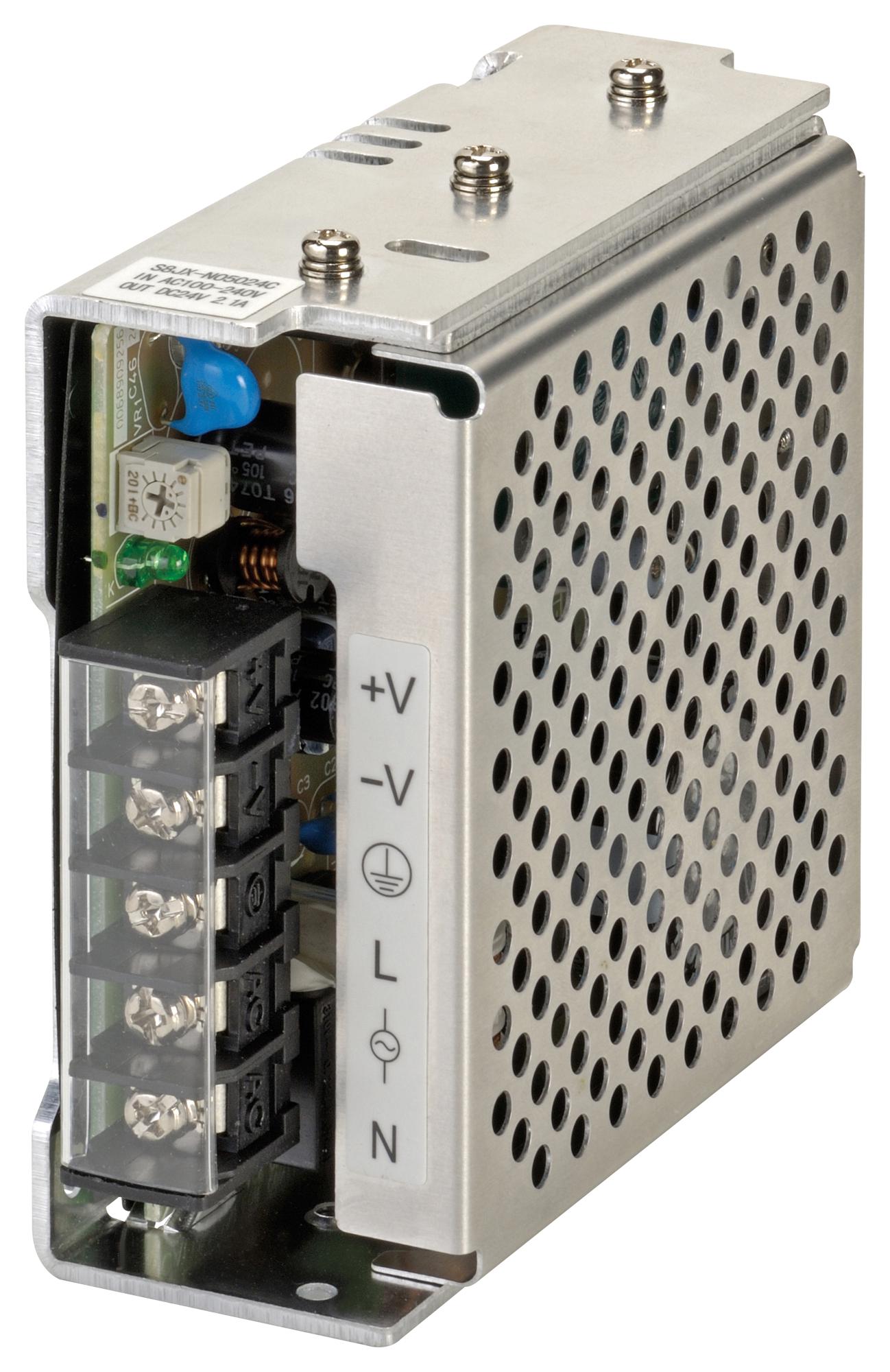 POWER SUPPLY S8JX-G05024C OMRON พาวเวอร์ซัพพลาย 50W 2.1A 24VDC