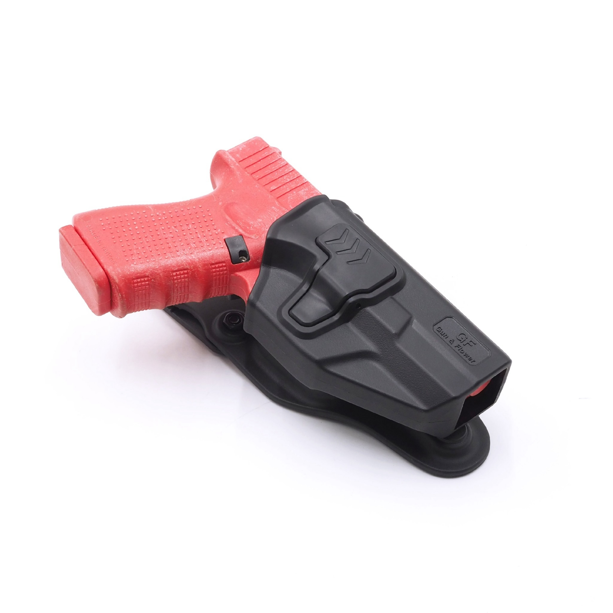 เพลทลดต่ำ Gun Flower (Gun Flower Low Ride Belt Loop) - ผลิตจาก Polymer PA66 ชนิดพิเศษ แข็งแรง ทนทาน ไม่บิดงอ - ใช้กับซองต่างๆ หลากหลายแบรนด์ Black Hawk / Cytac / Gun Flower / Safariland / IMI / ซอง 579 - ใช้กับข้อต่อลักษณะดอกเฟือง หรือยึดสกรู 3 จุดได้ - ใ