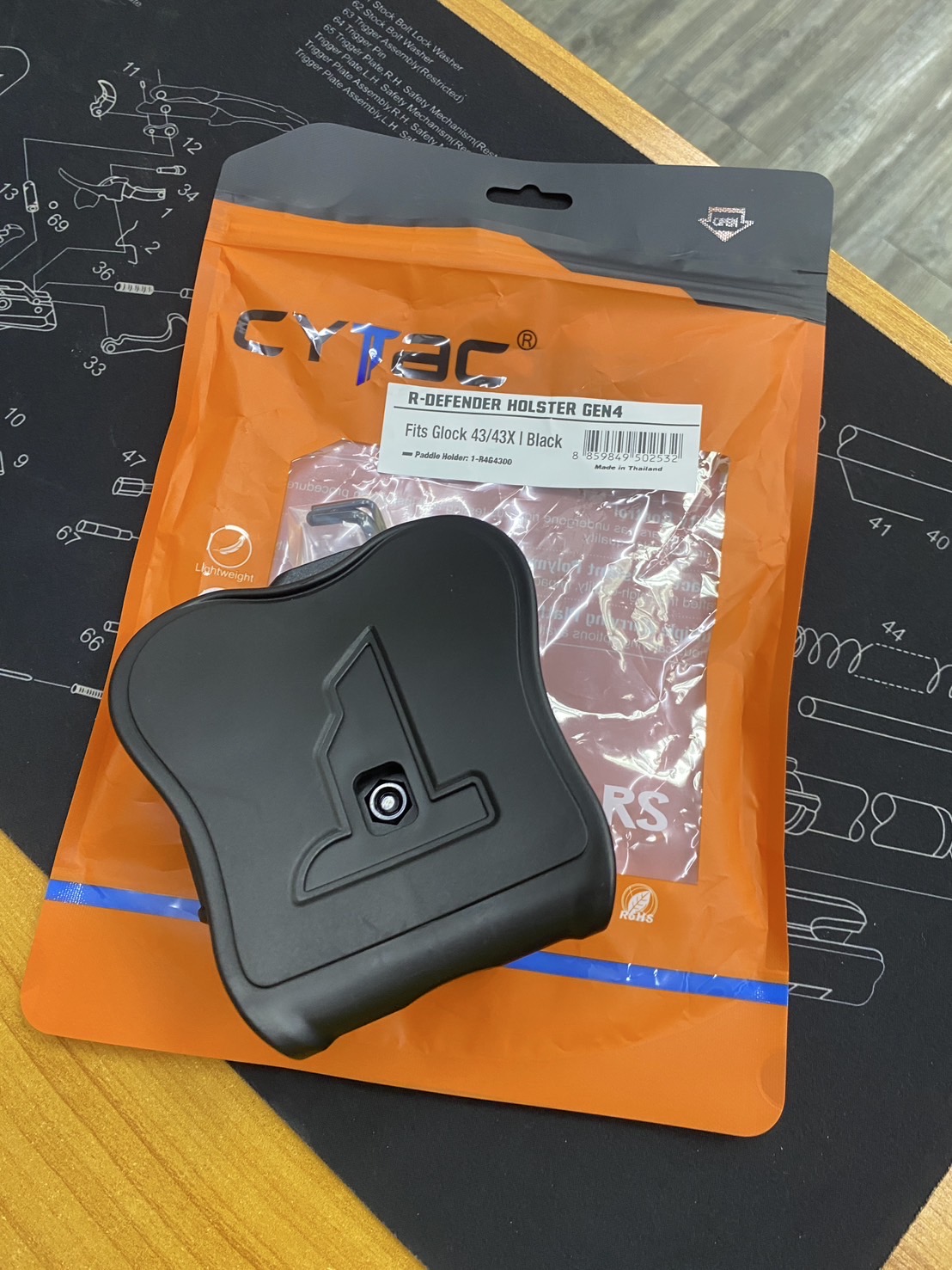 New.ซองพกนอก Glock43/43x