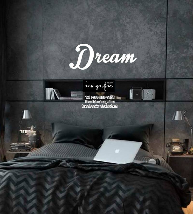 จำลองตัวอักษรแต่งห้องนอน แต่งบ้าน แต่งร้าน ของขวัญวันเกิด สไตล์เโมเดิร์น มินิมอล