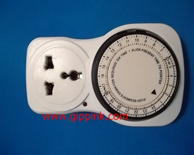 ปลั๊กไฟตั้งเวลาเปิด-ปิด 24 ช.ม. แบบอนาล๊อก (24Hour Programme Timer)