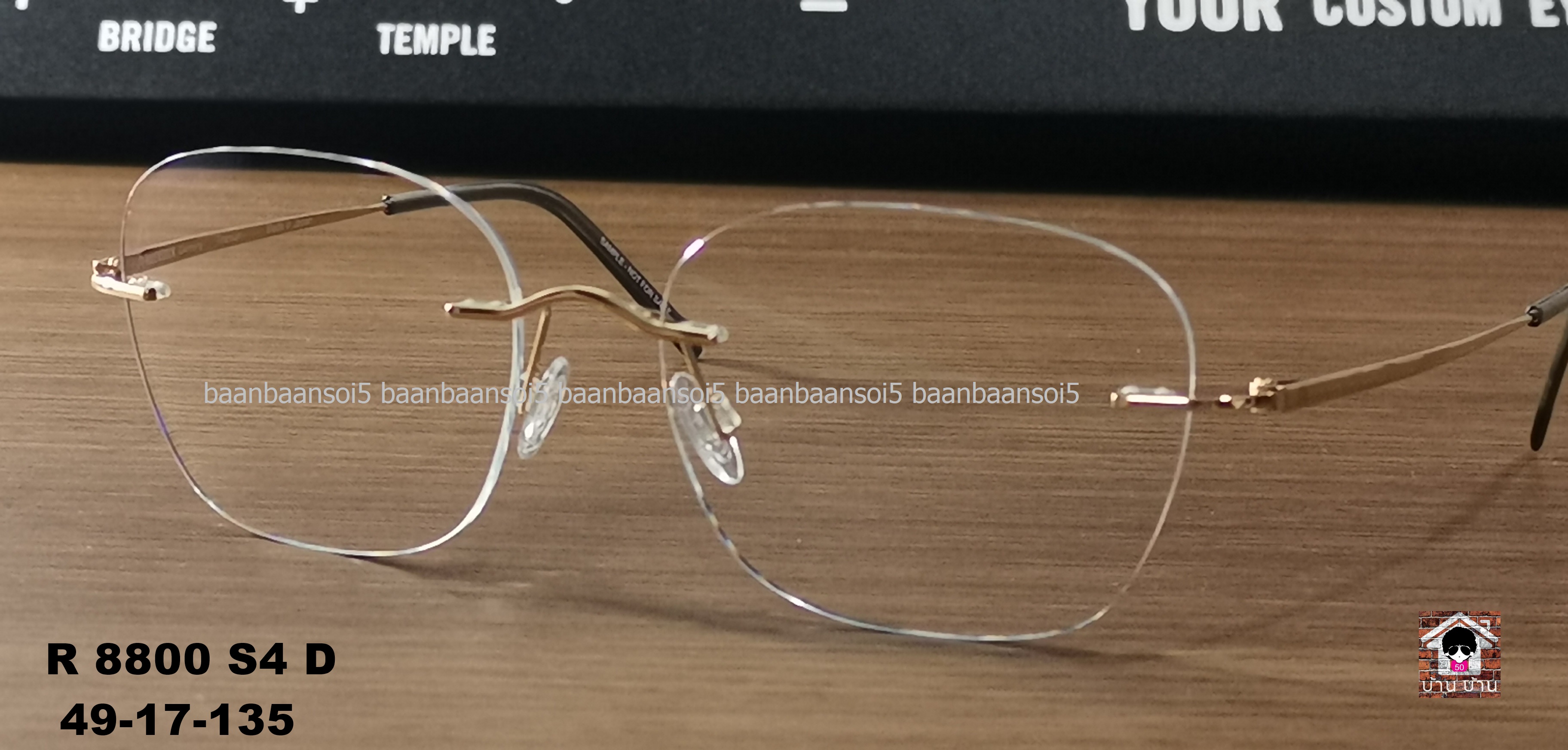 Rodenstock R 8800 S4 D 49 CUSTOM โปรโมชั่น กรอบแว่นตาพร้อมเลนส์ Rodenstock ราคา 9,900 บาท