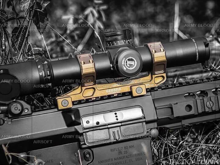 New.Geissele Super Precision Big Bertha Scope Mounts -Manufacturer: Made in China - Built Material: Aluminum -Major Color: Black / Tan -Inner Diameter: 30mm (25mm) ราคาพิเศษ