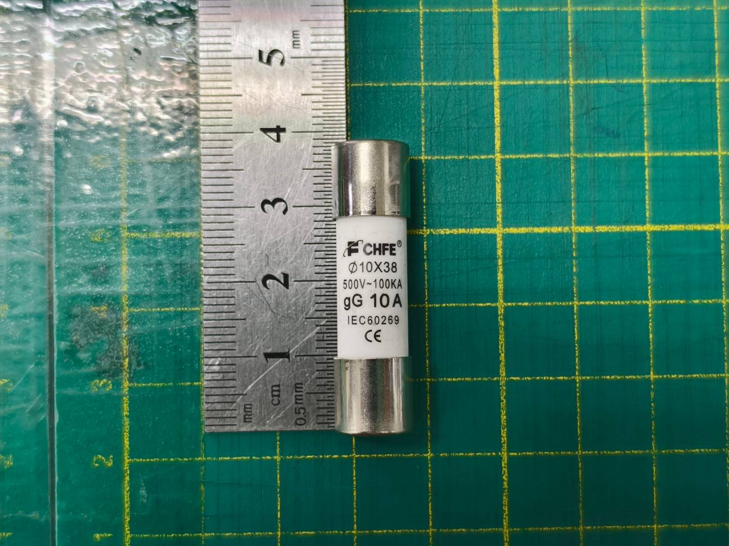 ฟิวส์ 10x38 10A 500V 100KA ฟิวส์กระบอก ลูกฟิวส์ Fuse Link ฟิวส์เซรามิค 10*38 Size 10A