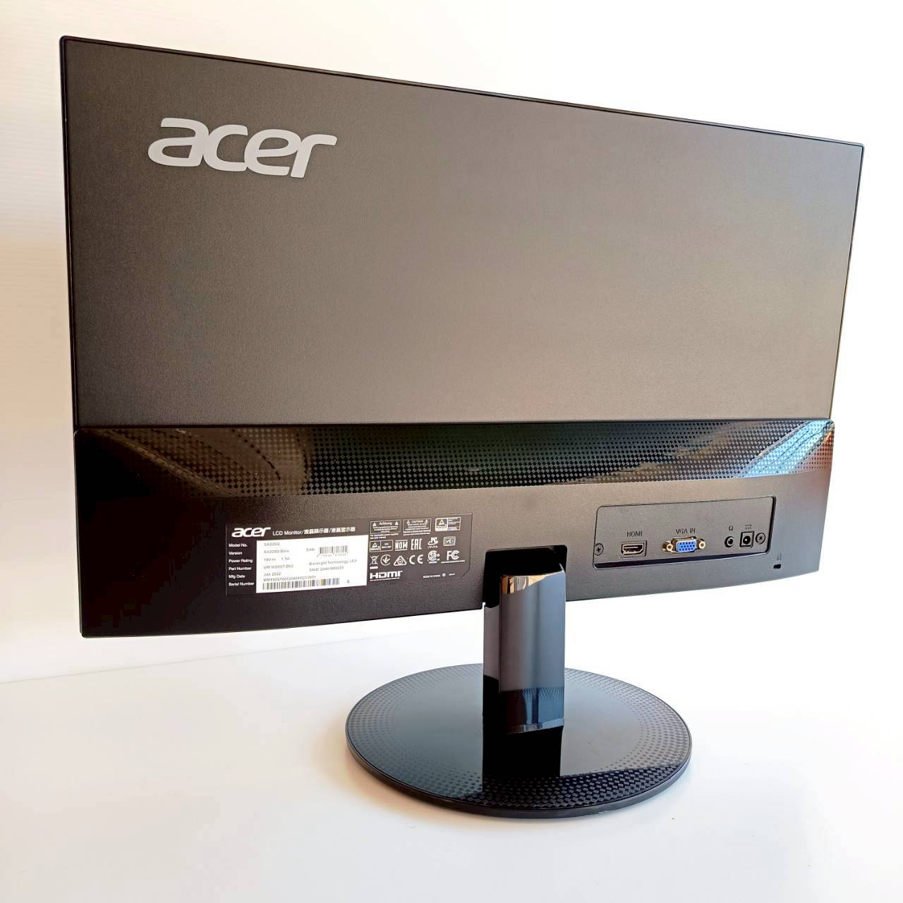 LED 21.5" ACER SA220QBBIX FHD IPS 75Hz VGA + HDMI ประกัน 2 เดือน