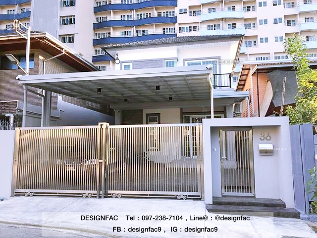 ป้ายบ้านเลขที่โลหะสแตนเลส ทนแดดทนฝน