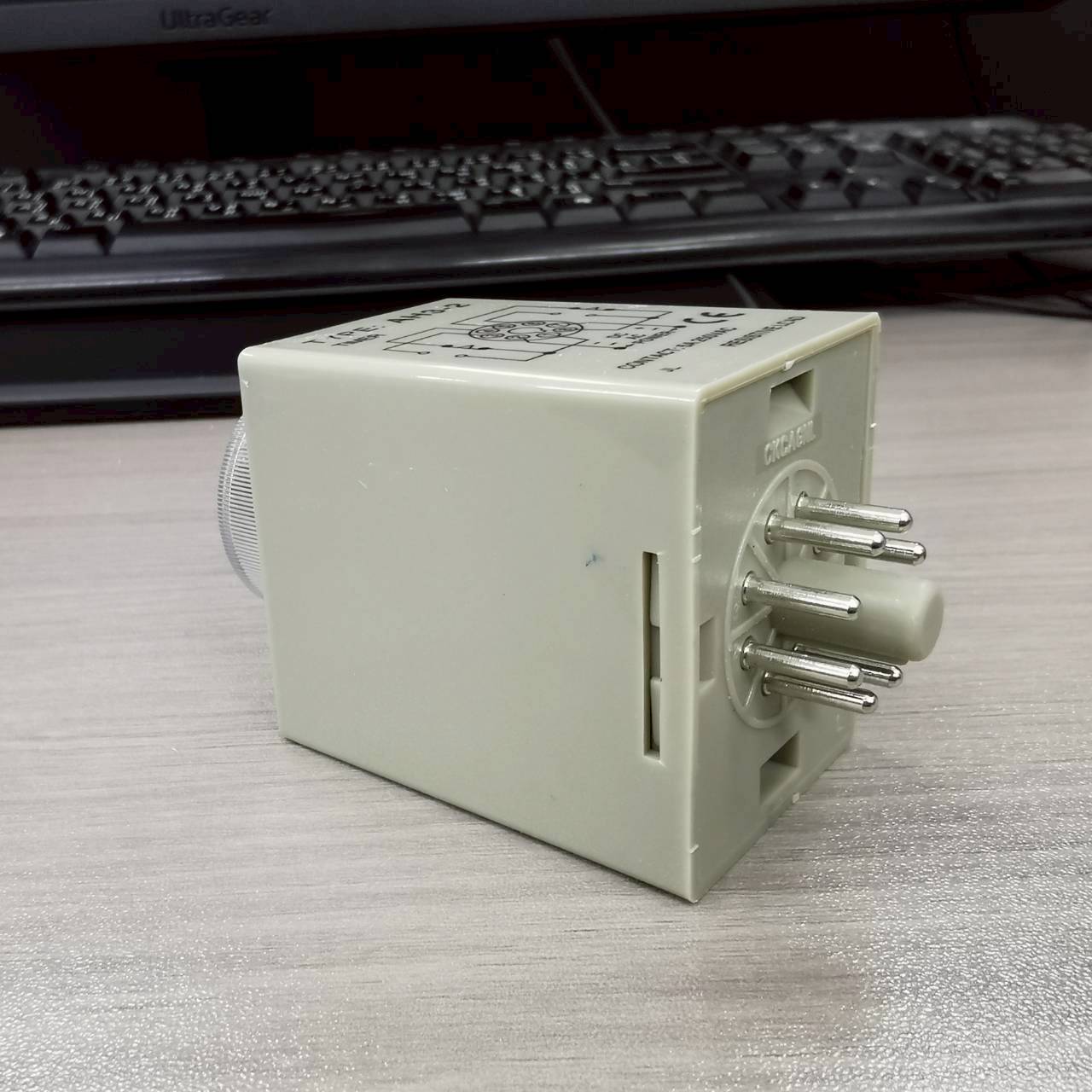 CKC Timer AH3-2 220V ไทม์เมอร์ ฟรีซ็อกเก็ต ช่วงเวลา 10 วินาที Delay-ON CONTACT NO/NC 2 ชุด