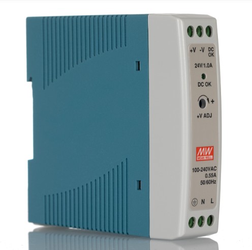 พาวเวอร์ซัพพลาย MDR-20-24 Meanwell 24VDC 20W Switching Power Supply