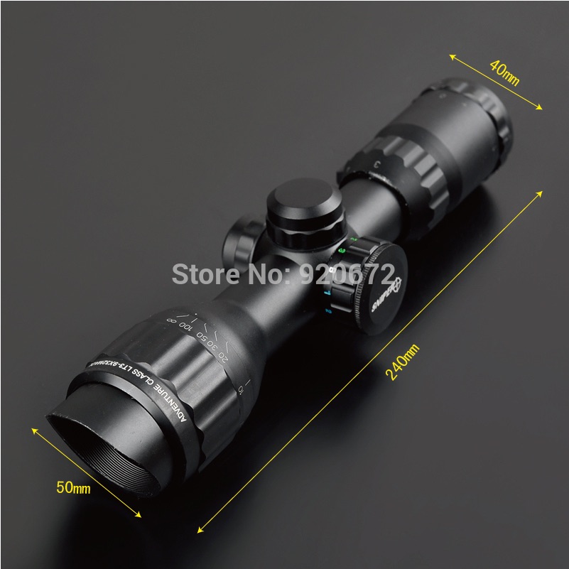 Sniper 3-9x32 Target Sight Reticle Red Green blue dot Hunting Tactical LLL Night Vision Monocular Optical Riflescope Gunsight