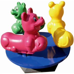 แท่นม้าหมุนหนู3ที่นั่ง