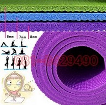 Y-009เสื่อโยคะรุ่นPVC ขนาด ความหนา 7 MM ฟิตเนส yoga โยคะ ทิลาทิส เพาะกาย เล่นกล้าม กีฬา