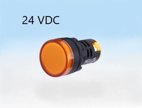 Pilot Lamp LED ไฟแสดงสถานะ สีส้ม TEND รู 22 mm ไฟ 24 VDC