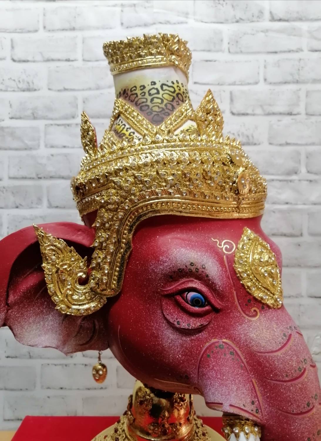 เศียรครู พระพิฆเนศ (ยอดบวช) ขนาดครอบ เกรดพรีเมี่ยม