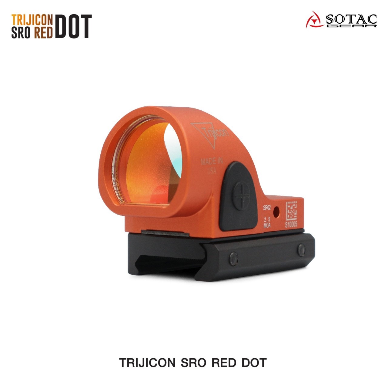 (clap)สินค้ามีสีเข้ามาเพิ่มค่ะ (fire)Trijicon SRO Red Dot ผลิตจากวัสดุ Aluminum ทำผิว hard anodized ขนาด 2.5 MOA Dot Red dot สีแดง คมชัด รูปร่างขนาดเล็ก Low Profile มาพร้อมขาจับ mount แบบ 20 มม. และ Glock mount ( บีบีกัน ) ปรับระดับความสว่างง่าย +/- ด้านข