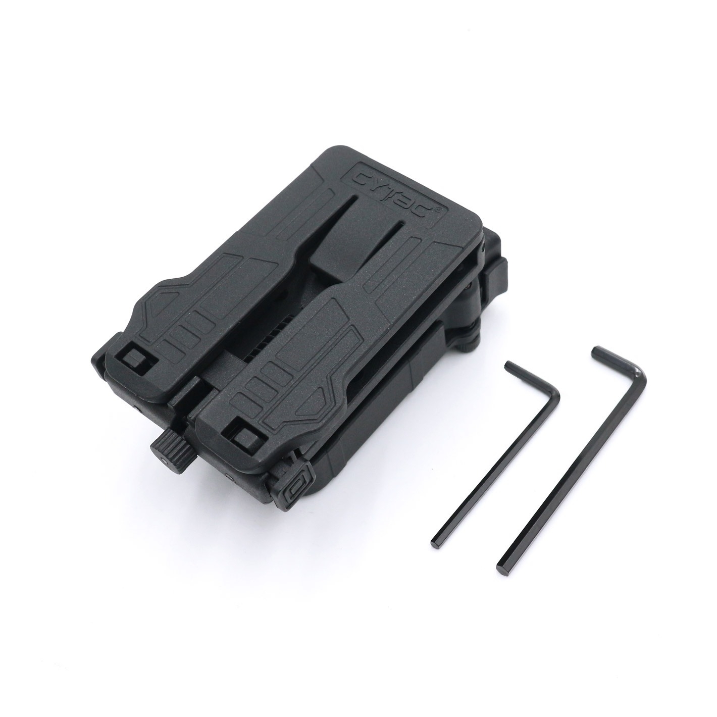 ซองแม็กกาซีนเดี่ยว Cytac ( UNIVERSAL SINGLE MAGAZINE POUCH ) ♦️ผลิตจาก Polymer เกรดคุณภาพ แข็งแรงทนทาน ♦️ใช้งานได้กับแม็กหลากหลายรุ่น ( ตามตารางแนบ ) ♦️สามารถปรับใช้ได้กับขนาด 9MM, .40, .45 Caliber ทั้งแม็กแถวเดี่ยวและแถวคู่ ( Single