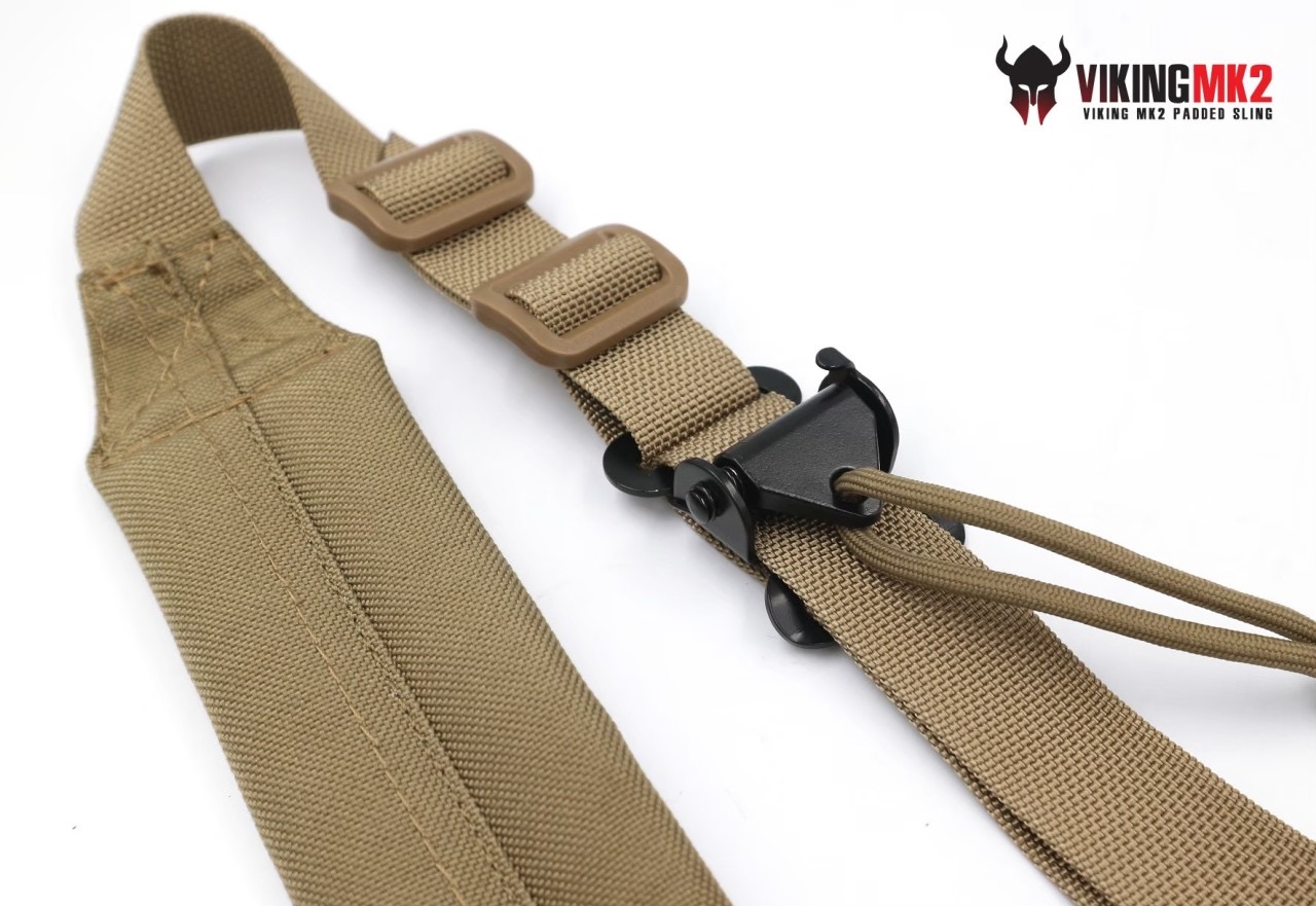 (star)สินค้ามี สีพรางดำ เข้ามาใหม่ค่ะ (fire)สายสะพาย Viking MK2 ( Viking MK2 Padded Sling ) 🔗 ผลิตจากผ้า Nylon 1000D 🔗 สายสะพาย 2 จุด แบบอเนกประสงค์ ปรับใช้งานกับ M16, M4, ลูกกรด, ลูกซอง และอื่นๆ ได้ 🔗 มี Quick Pull Adjust buckle ป
