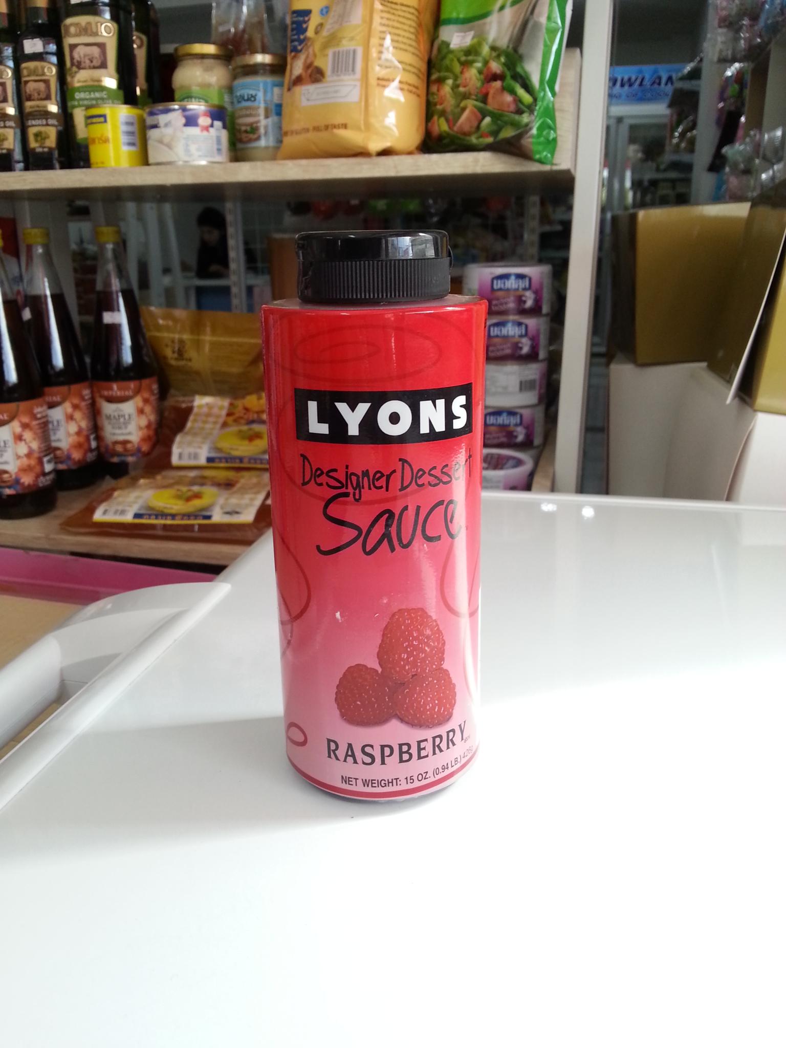 ซอส ราสพ์เบอรี่ LYONS 454g.