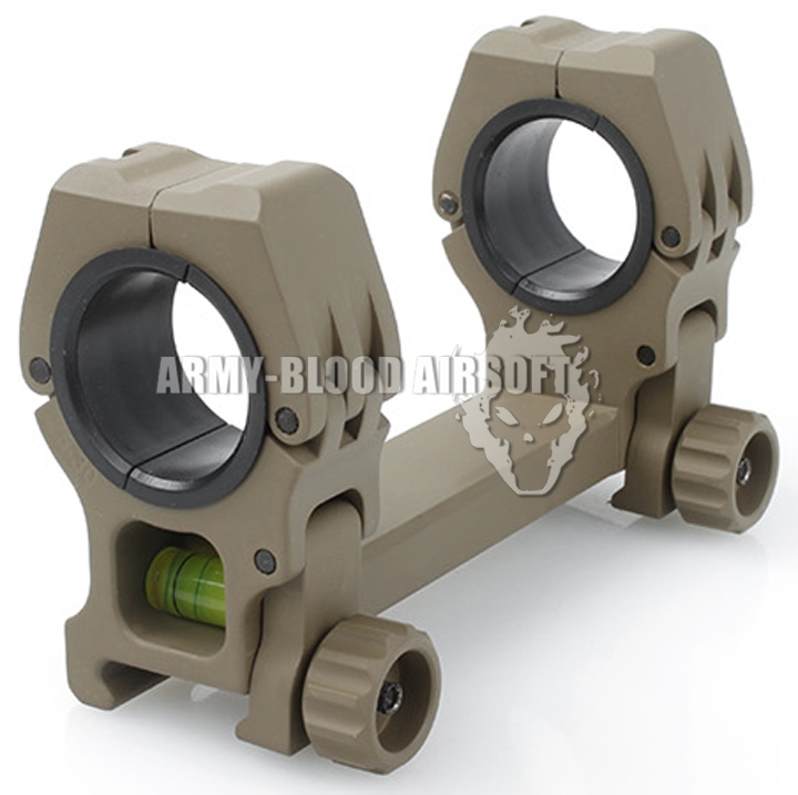 New.American Rifle M10 QD-L Dual Scope Mount With Spirit Level (30mm/25mm,สีดำ สีทราย)