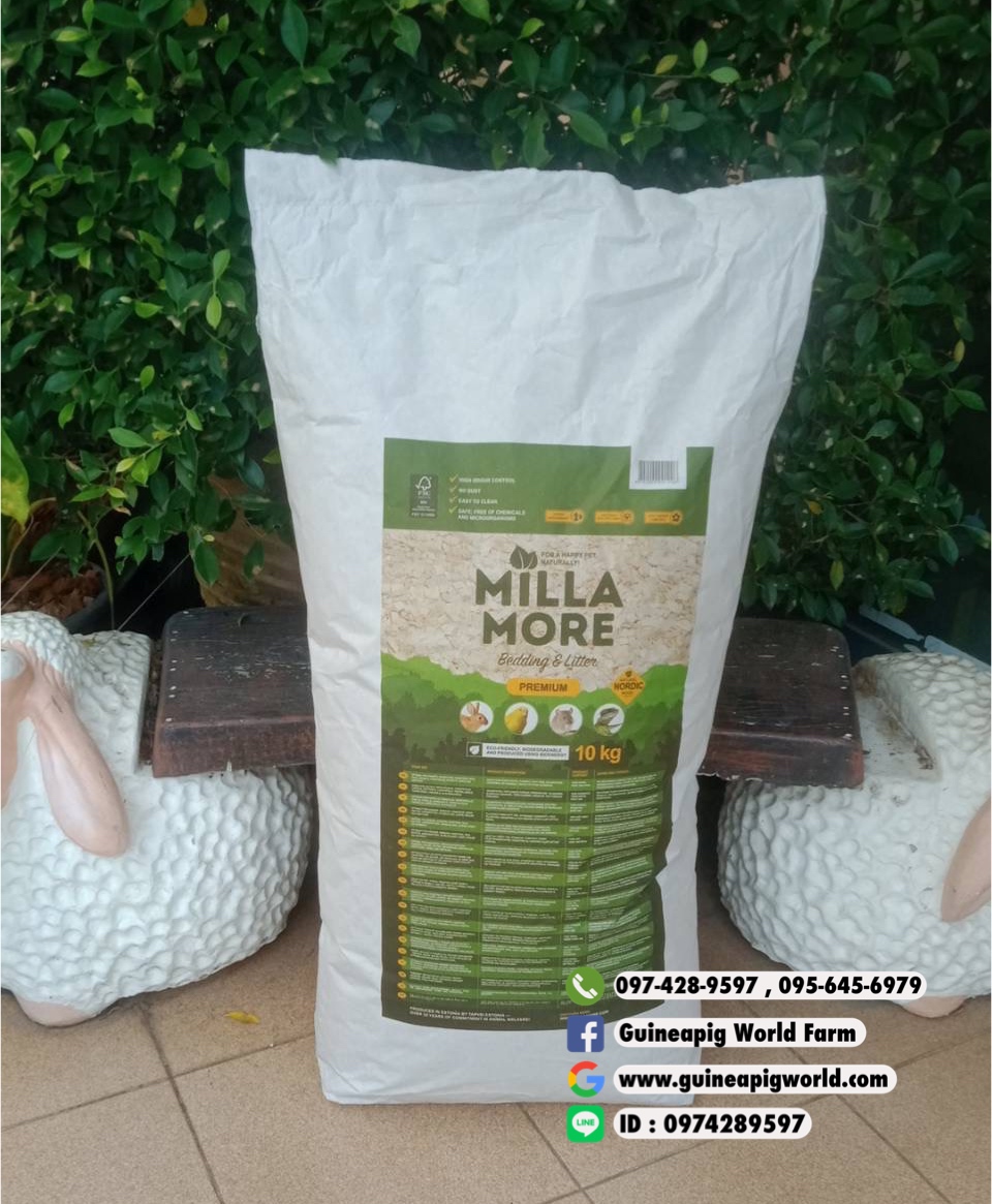 Millamore Bedding รุ่น Premium 10kg./50L.หมดปัญหาเรื่องฝุ่น ปลอดภัยทั้งคนและสัตว์เลี้ยงค่ะ