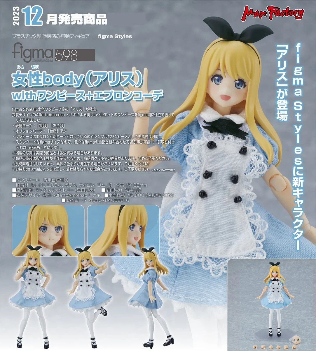 เปิดจอง : Figma Female Body (Alice) with Dress + Apron Outfit