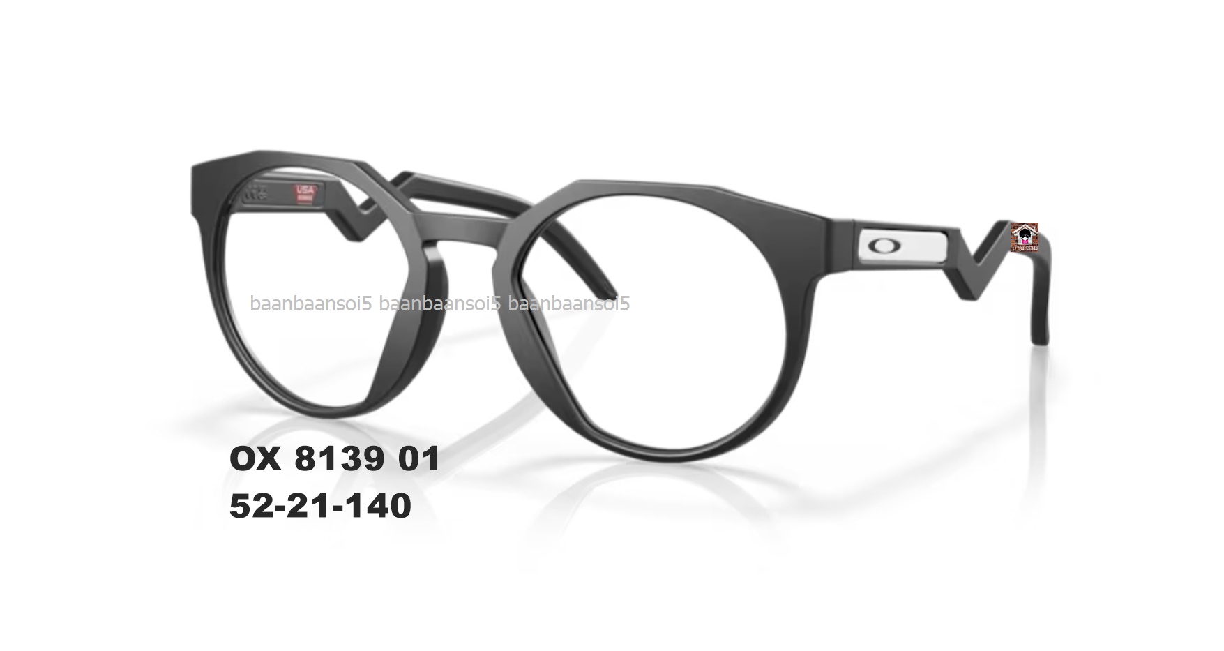 Oakley OX8139A- Matte Black HSTN RX(A) โปรโมชั่น กรอบแว่นตาพร้อม เลนส์ HOYA ราคา 3,900 บ
