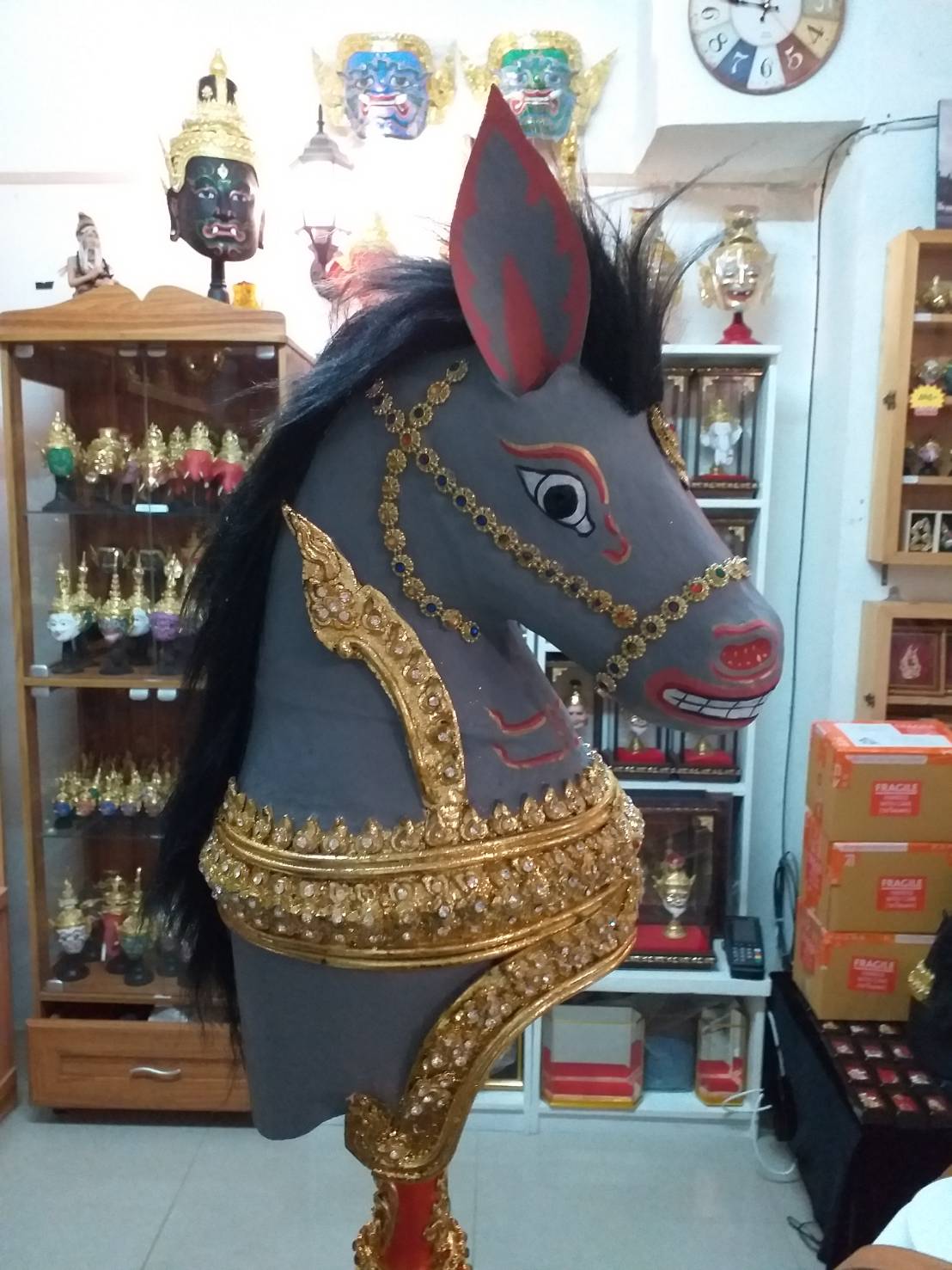 ศรีษะสัตว์ ระบำม้า ขนาดสวมหัว