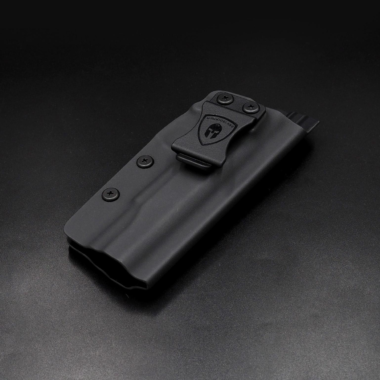 ซองปืนพกใน Kydex 1911 ( Warriorland ) IWB Kydex Holster (Serie B) Warriorland -ใช้สำหรับรุ่น Colt/ Kimber/ Springfield/ S&W/ Ruger/ Taurus/ Rock Island และรุ่น 1911 .45 ACP -ตัวซองผลิตจากแผ่น Kydex คุณภาพดี -ทำความสะอาดได้ง่าย ล้างคราบสกปรกออกง่าย -คงรูป