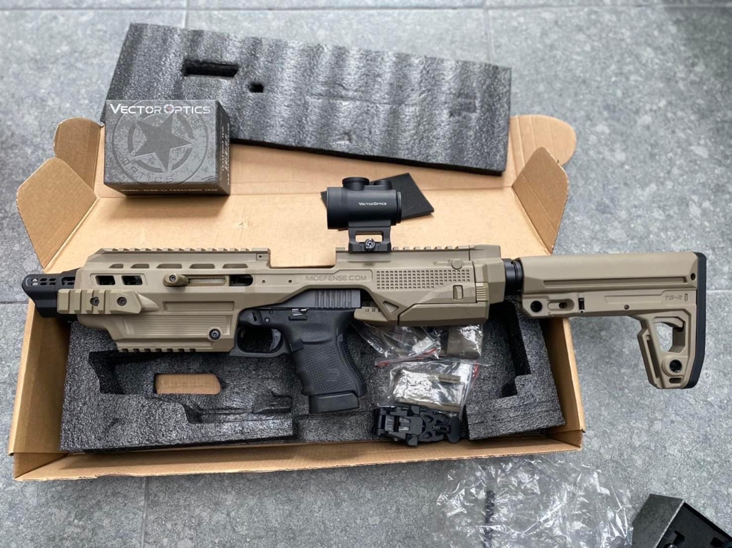 ชุดประกอบปินสั้น Glock30 Kidon สีทราย
