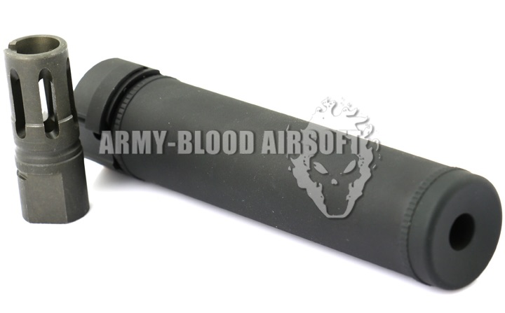 Surefire FA556 MG 6.72 inch Airsoft Suppressor Silencer W/ Flash Hider 14mm-next