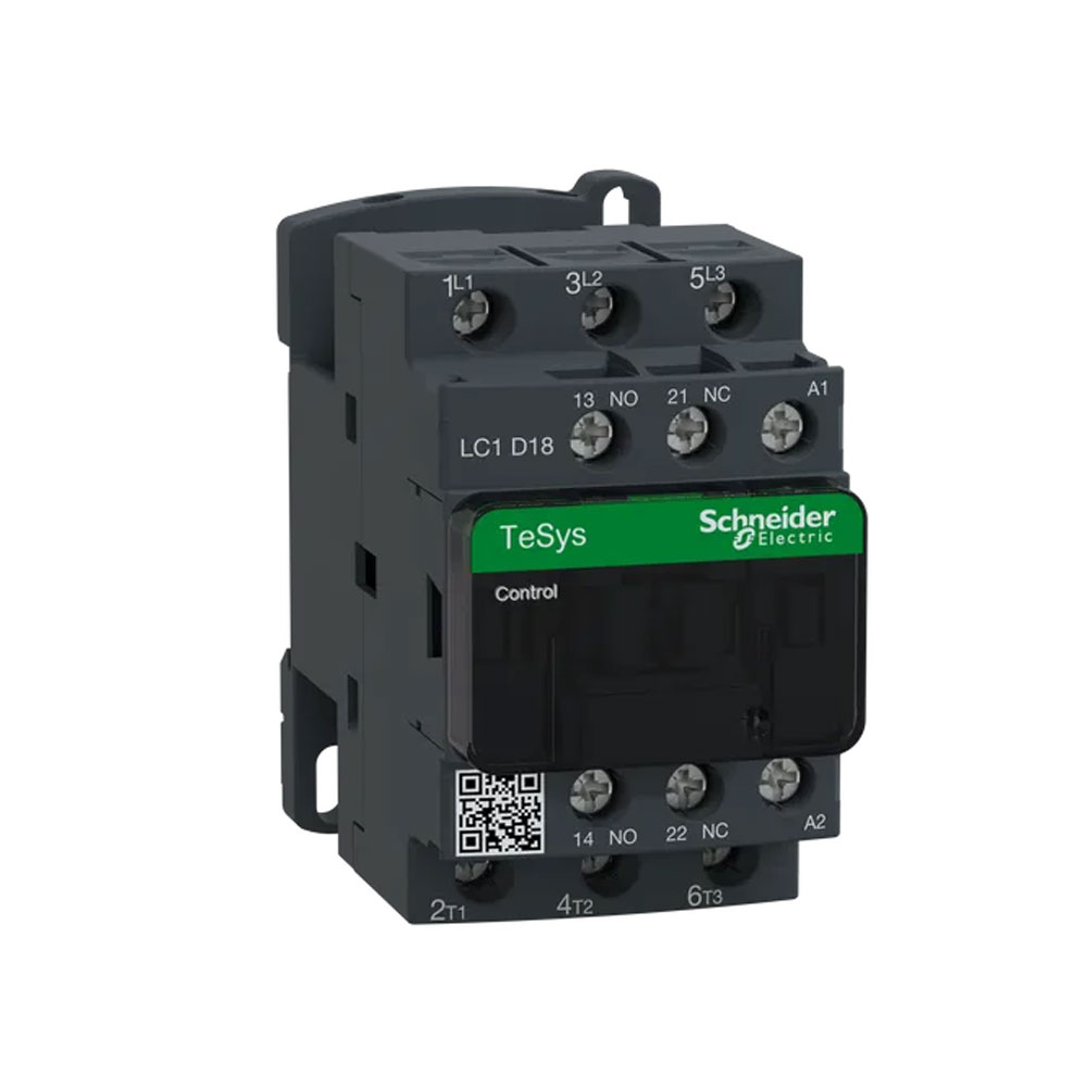 LC1D18M7 แมกเนติก คอนแทคเตอร์ SCHNEIDER MagneticContactor LC1D-18M7 coil 220VAC ทนกระแสได้ 18A