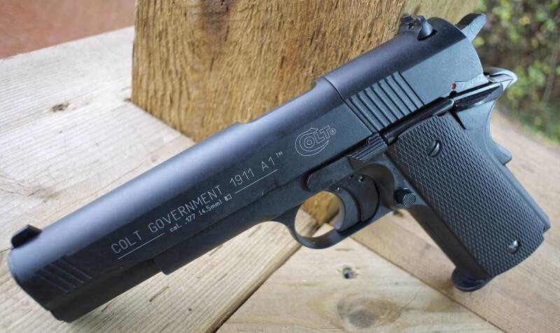 New.Umarex COLT GOVERNMENT 1911 A1 cal.4.5mm (.177) Co2 450+เหล็กทั้งตัว